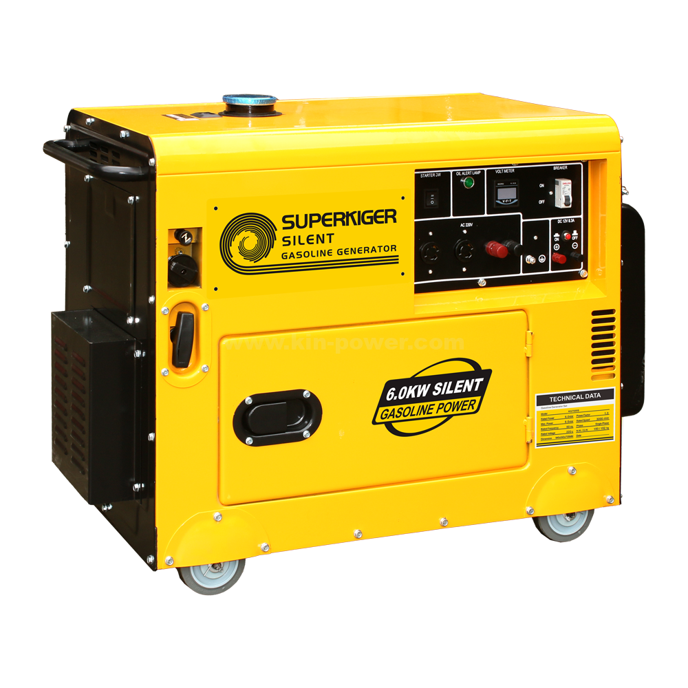 KG7500S 6kw silent gasoline generator set